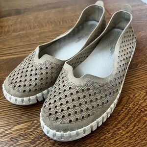 ILSE‎ JACOBSEN HORNBAEK Tulip Tan Slip-On Shoes Recycled Comfort Flats 41